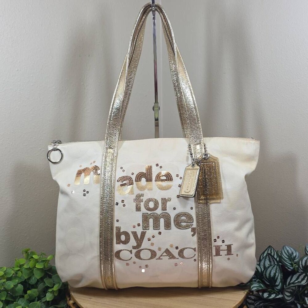 Coach Poppy 'Made For Me' Glam Bag Tote